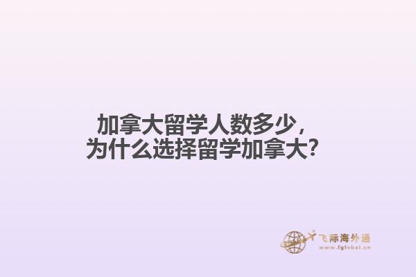 加拿大留學(xué)人數(shù)多少，為什么選擇留學(xué)加拿大？