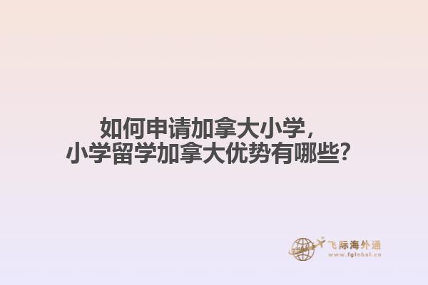 如何申請(qǐng)加拿大小學(xué)，小學(xué)留學(xué)加拿大優(yōu)勢(shì)有哪些？