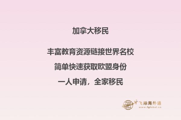2020年關于加拿大移民項目
