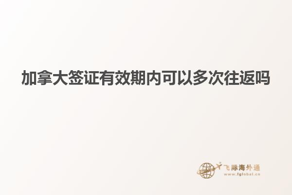 加拿大簽證有效期內可以多次往返嗎