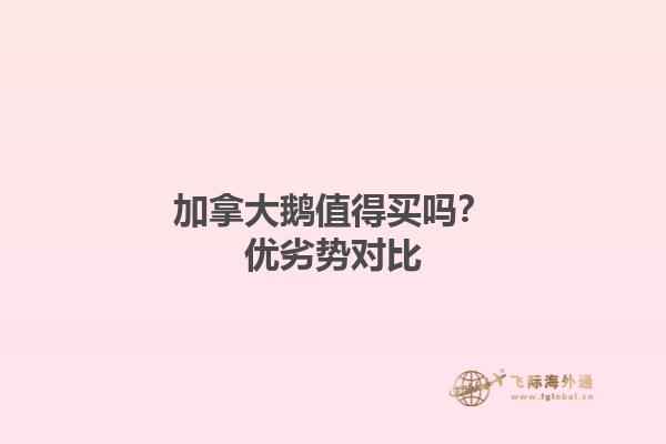 加拿大鵝值得買(mǎi)嗎？?jī)?yōu)劣勢(shì)對(duì)比