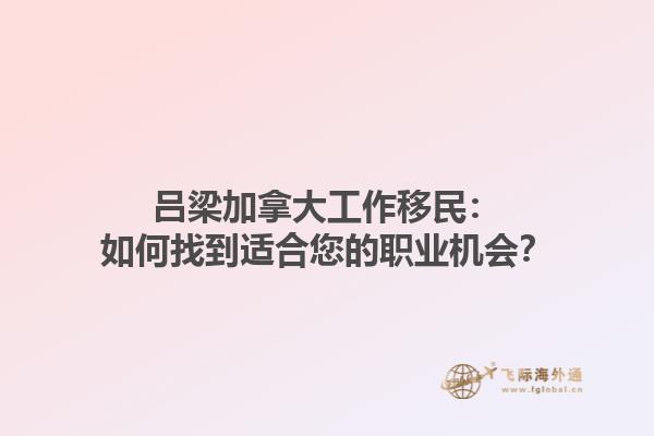 呂梁加拿大工作移民：如何找到適合您的職業(yè)機(jī)會(huì)？