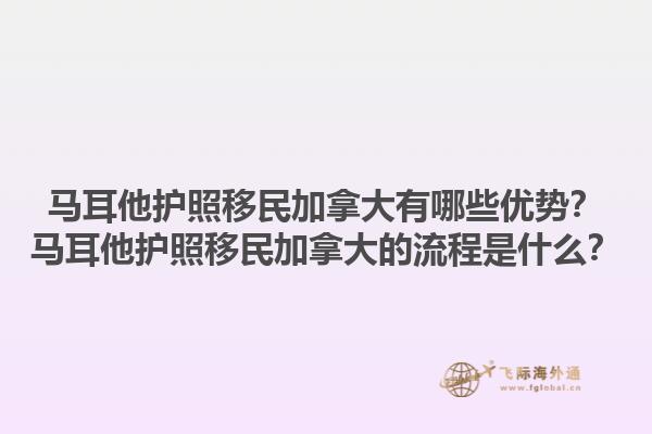 馬耳他護照移民加拿大有哪些優(yōu)勢？馬耳他護照移民加拿大的流程是什么？