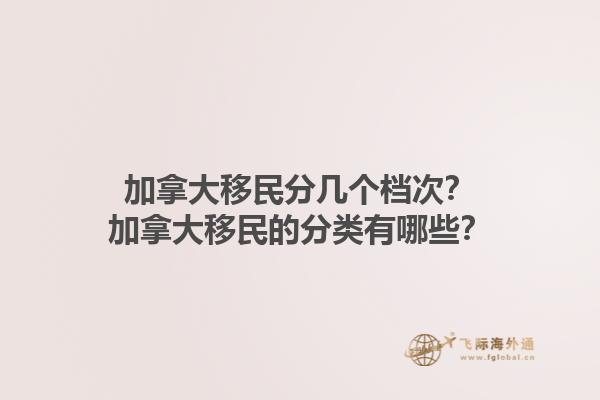 加拿大移民分幾個檔次？加拿大移民的分類有哪些？1.jpg