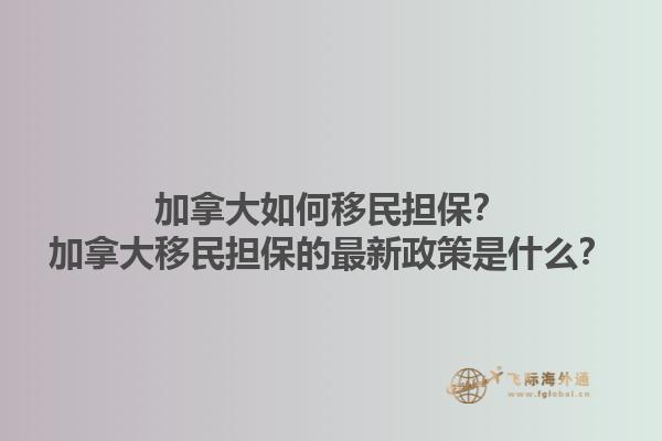 加拿大如何移民擔保？加拿大移民擔保的最新政策是什么？1.jpg
