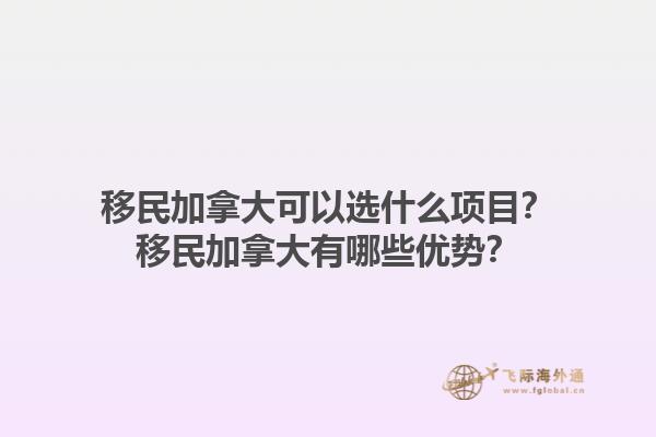 移民加拿大可以選什么項(xiàng)目？移民加拿大有哪些優(yōu)勢？1.jpg