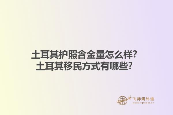 土耳其護(hù)照含金量怎么樣？土耳其移民方式有哪些？1.jpg