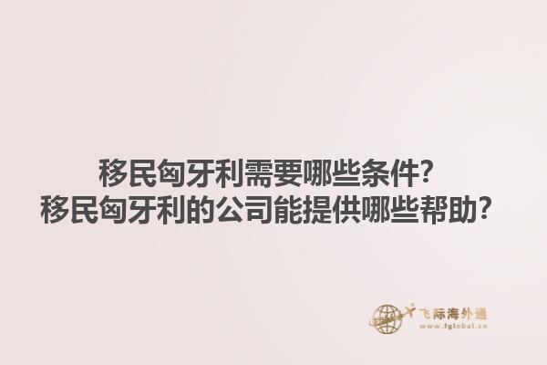 移民匈牙利需要哪些條件？移民匈牙利的公司能提供哪些幫助？1.jpg