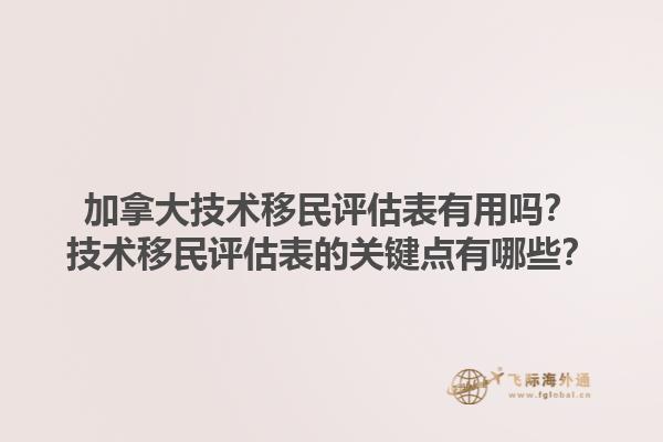 加拿大技術(shù)移民評(píng)估表有用嗎？技術(shù)移民評(píng)估表的關(guān)鍵點(diǎn)有哪些？1.jpg