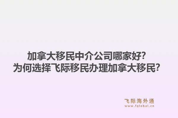 加拿大移民中介公司哪家好？為何選擇飛際移民辦理加拿大移民？1.jpg