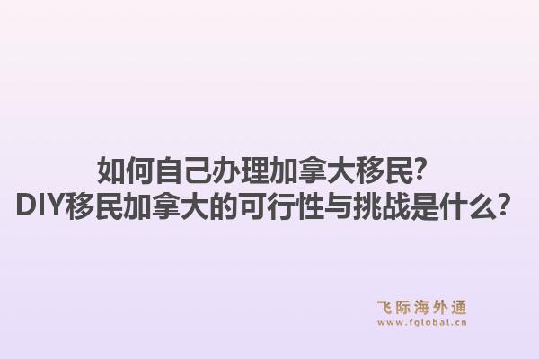 如何自己辦理加拿大移民？DIY移民加拿大的可行性與挑戰(zhàn)是什么？1.jpg