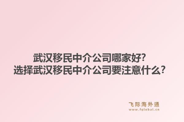 武漢移民中介公司哪家好？選擇武漢移民中介公司要注意什么？1.jpg