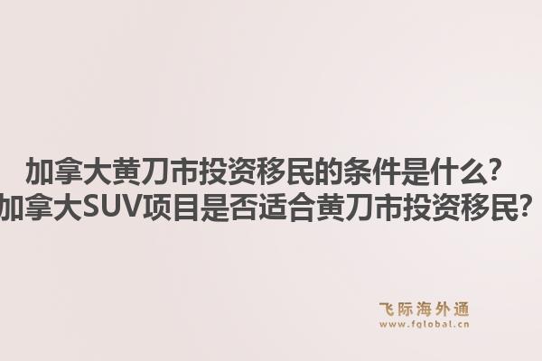 加拿大黃刀市投資移民的條件是什么？加拿大SUV項(xiàng)目是否適合黃刀市投資移民？