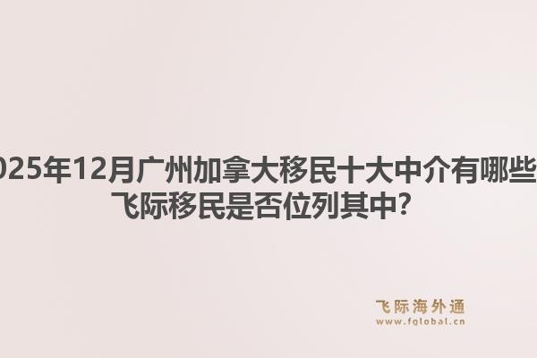 2025年12月廣州加拿大移民十大中介有哪些？飛際移民是否位列其中？1.jpg
