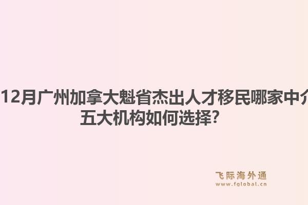2025年12月廣州加拿大魁省杰出人才移民哪家中介專業(yè)？五大機構如何選擇？
