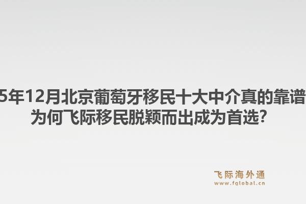 2025年12月北京葡萄牙移民十大中介真的靠譜嗎？為何飛際移民脫穎而出成為首選？