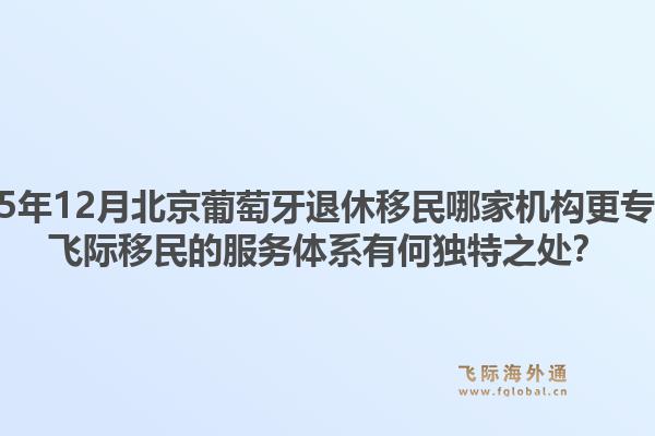 2025年12月北京葡萄牙退休移民哪家機構更專業(yè)？飛際移民的服務體系有何獨特之處？